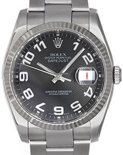 Rolex DateJust Black Concentric Dial 116234
