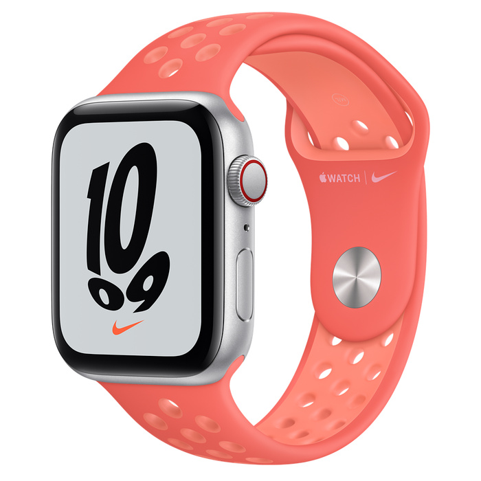 Apple Watch Nike SE GPS + Cellular 44mm Silver Aluminum Case with Nike Sport Band