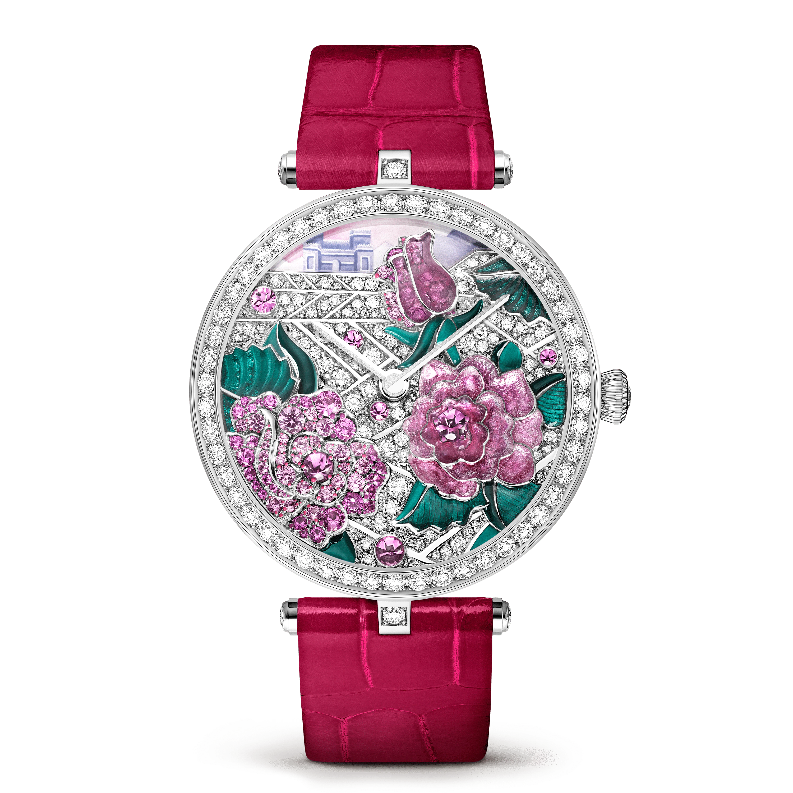 Van Cleef & Arpels Lady Arpels Poème Rose watch