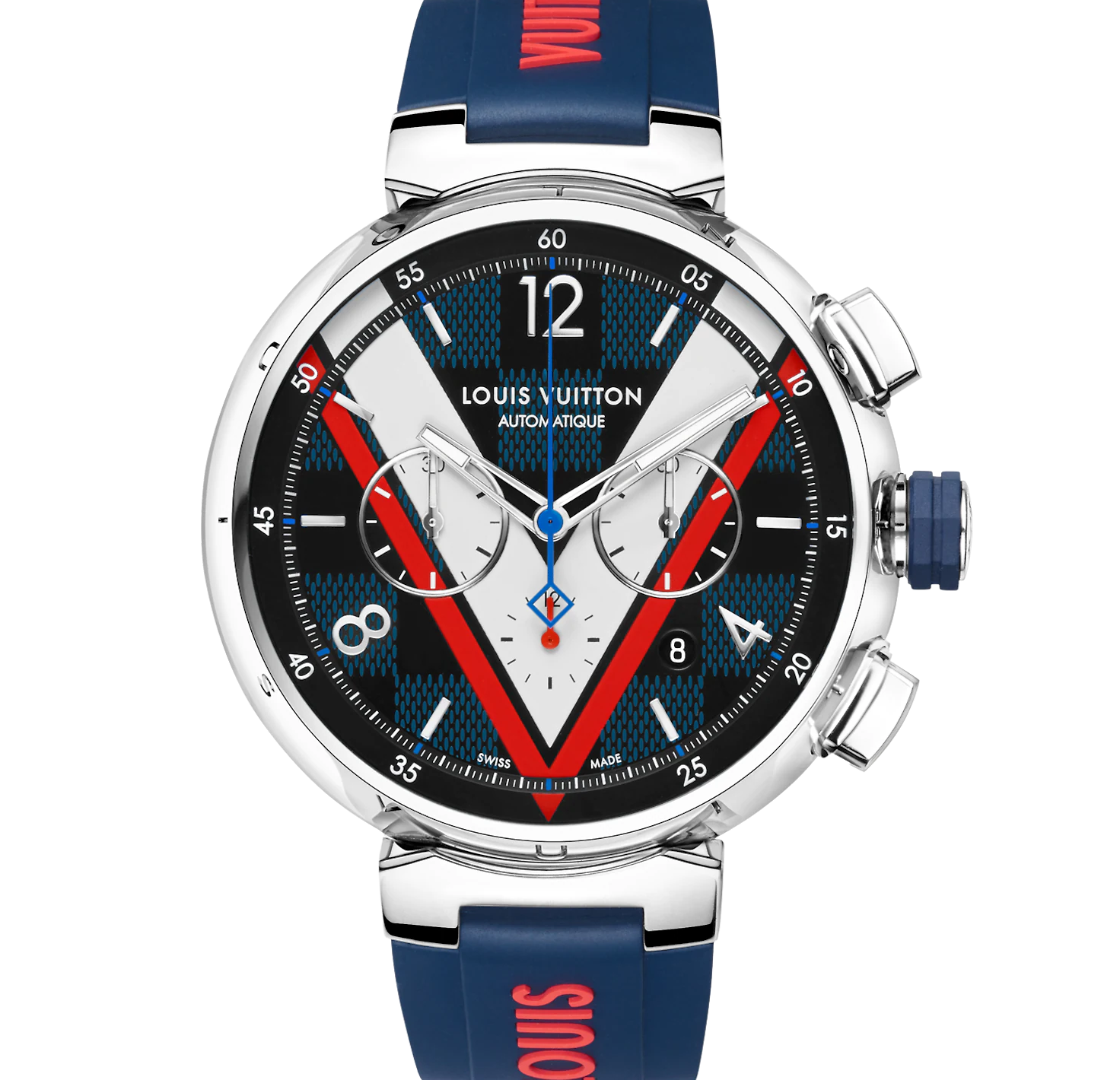 Louis Vuitton Tambour All Black Cobalt Chronograph