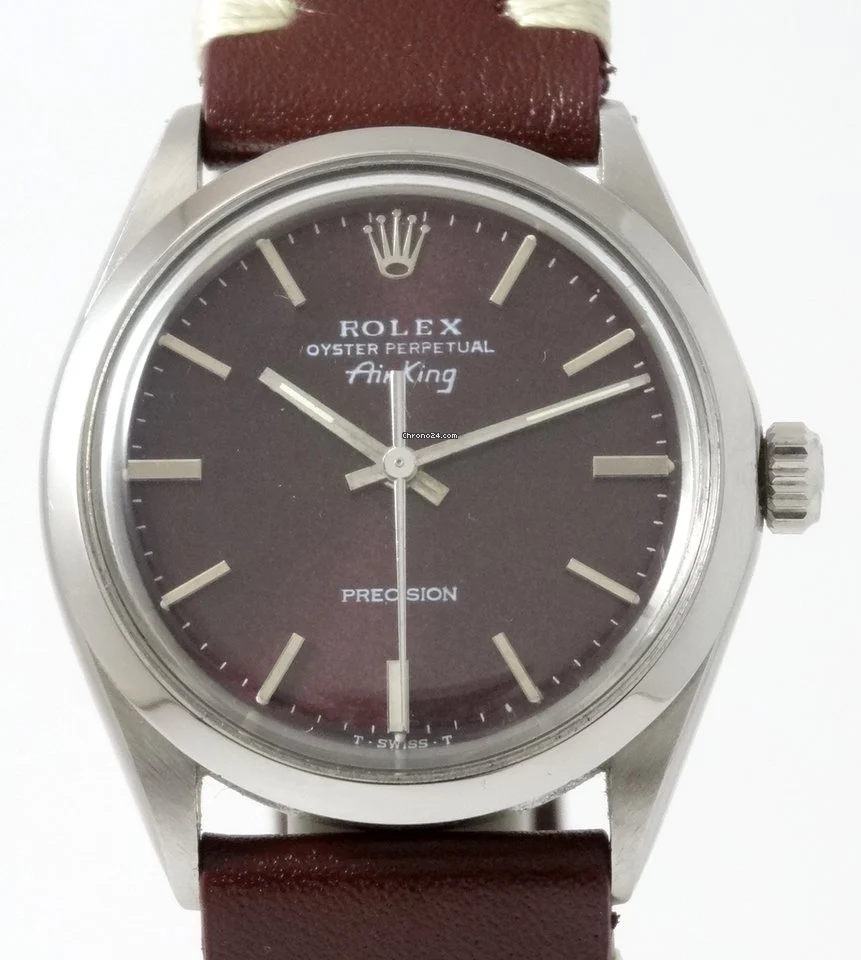 Rolex Air King Burgundi Circa 1973 5500
