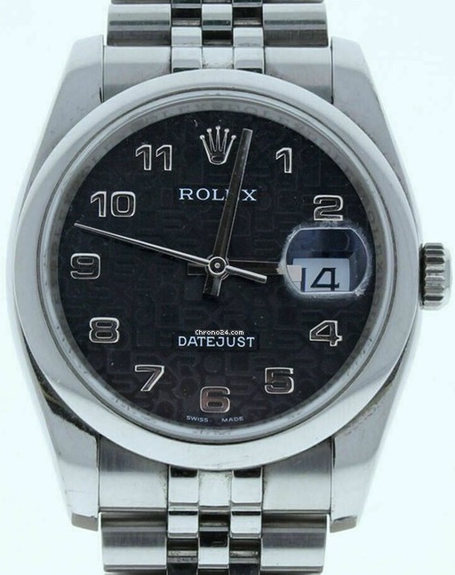 Rolex DateJust Black Jubilee Arabic Dial 116200