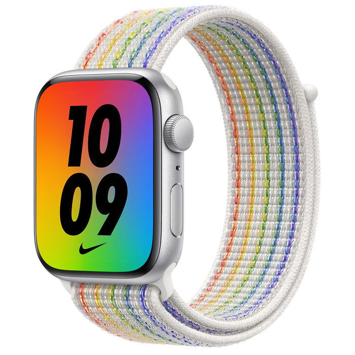 Apple Watch Nike SE GPS 44mm Silver Aluminum Case with Nike Sport Loop Band