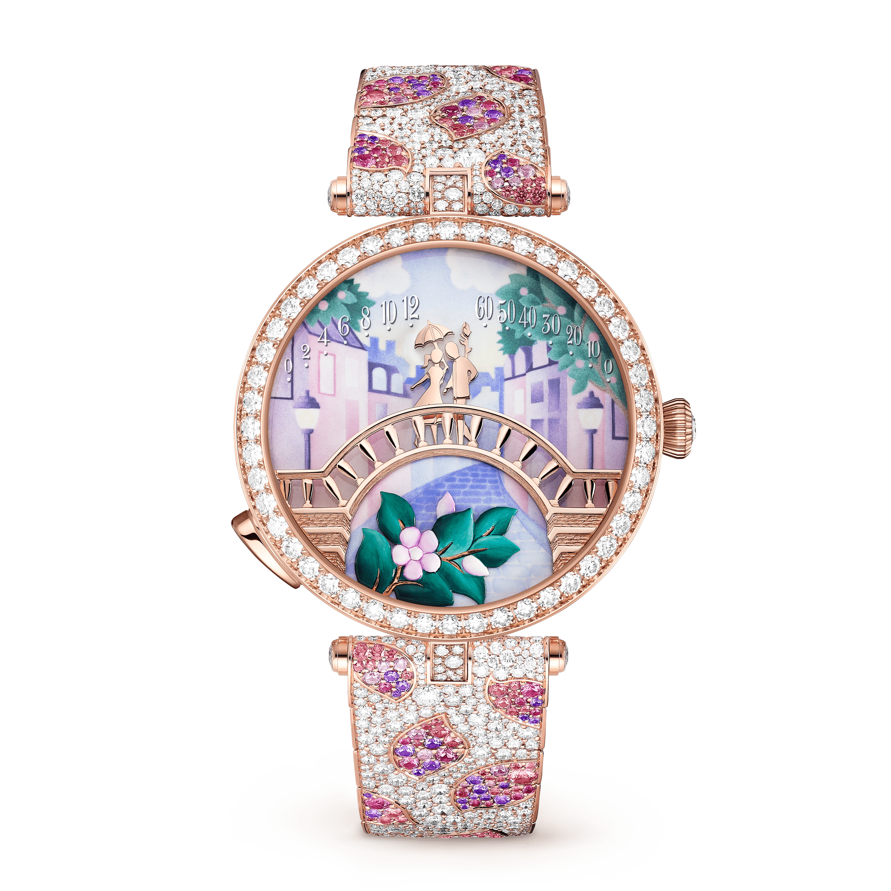 Van Cleef & Arpels Lady Arpels Pont des Amoureux Printemps watch