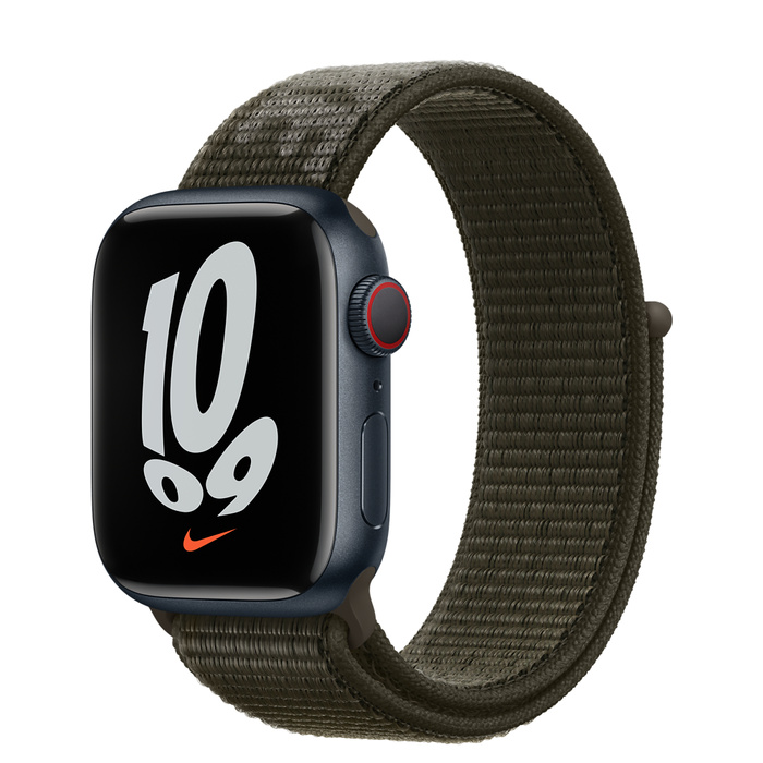 Apple Watch Nike GPS + Cellular 41mm Midnight Aluminum Case with Nike Sport Loop