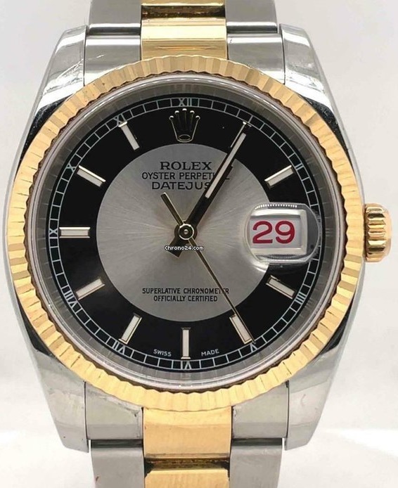 Rolex DateJust Tuxedo Dial 116233