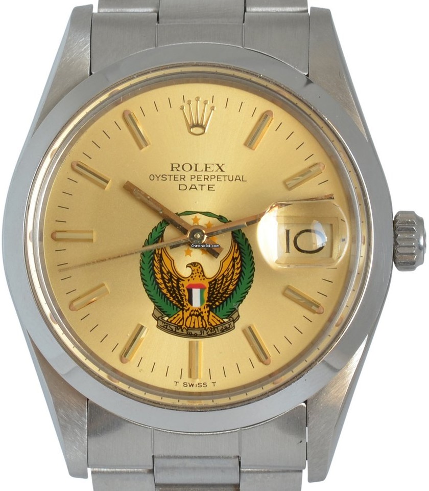 Rolex Date UAE Military Crest dial 15000