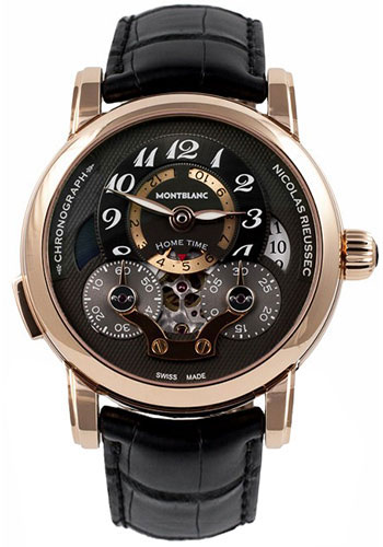 Montblanc Nicolas Rieussec Chronograph Open Home Time Watch