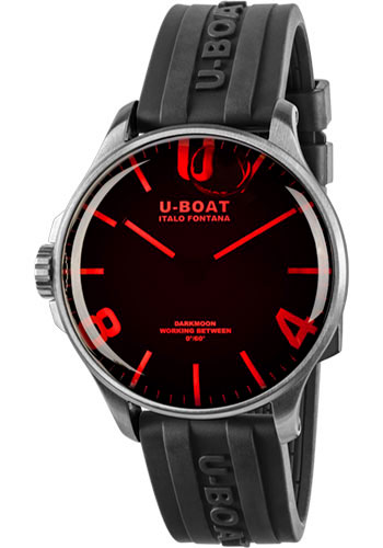 U-Boat Darkmoon 44mm Red Glass SS Watch