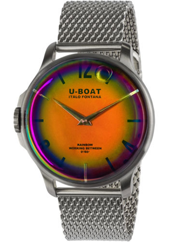 U-Boat Rainbow 44 Orange SS Watch
