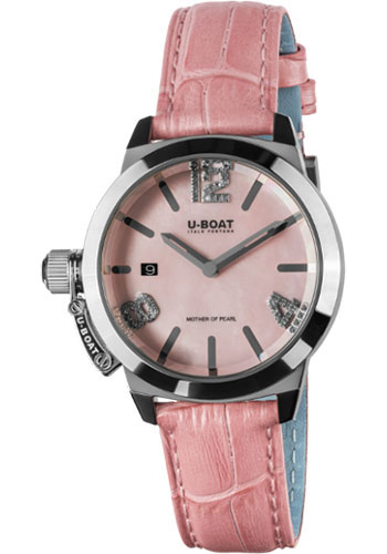 U-Boat Classico 38 Pink Mother Of Pearl Watch