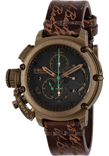 U-Boat Chimera Sapphire Green Chrono Bronze Watch