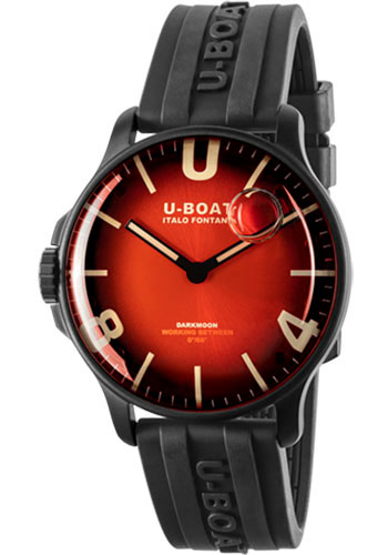 U-Boat Darkmoon 44mm Red IPB Soleil Watch