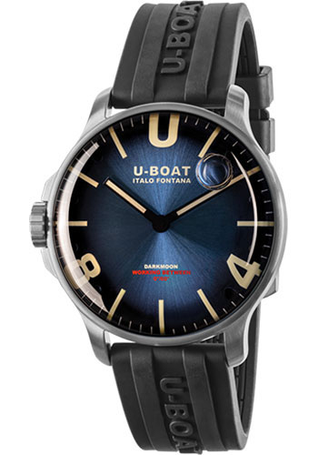 U-Boat Darkmoon 44mm Blue SS Soleil Watch
