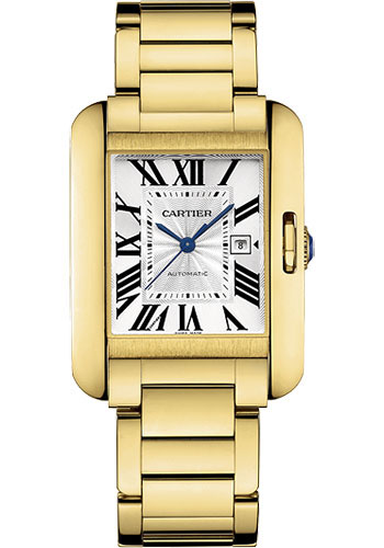 Cartier Tank Anglaise Watch - Medium Yellow Gold Case